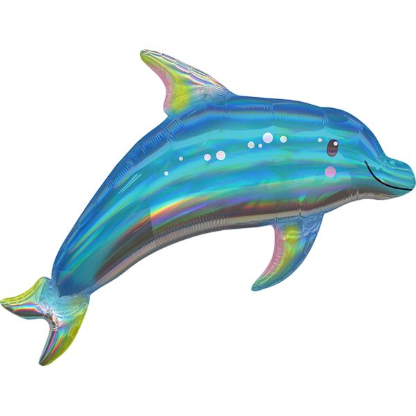 Supershape Iridescent Blue Dolphin
